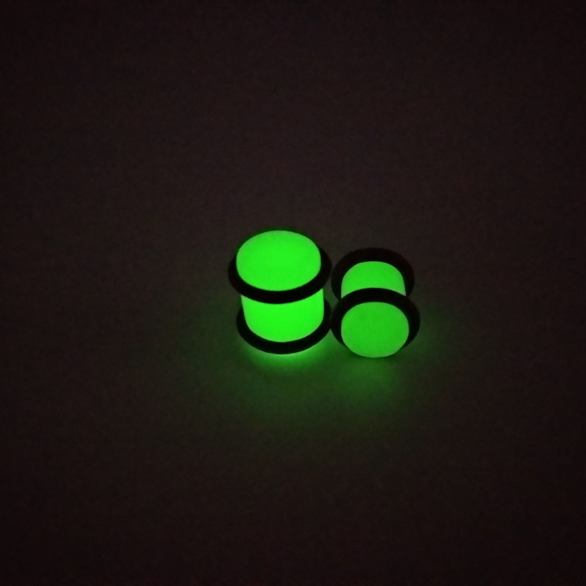 Acrylic Luminous Spike Ear Taper Expander - Geometric Body Jewelry for Ear Piercing - Image 5