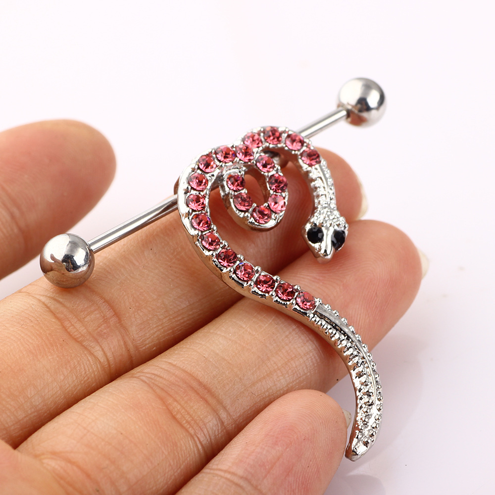 European American Popular Ear Studs Industrial Barbell Cross Bar Piercing Jewelry Stainless Steel Geometric Earrings for Men Women - Image 5