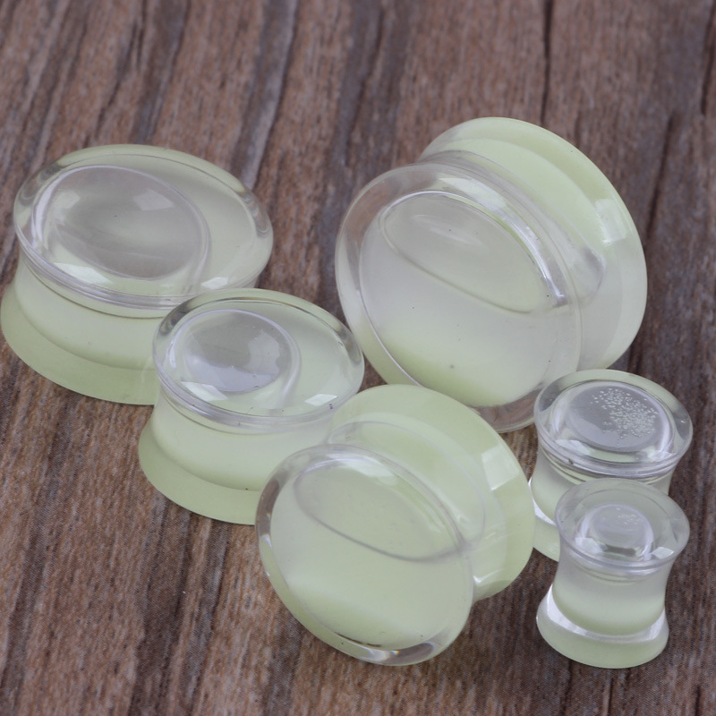 Acrylic Luminous Ear Stretcher - Glow in the Dark Ear Expansion Piercing Jewelry 20mm - Image 4