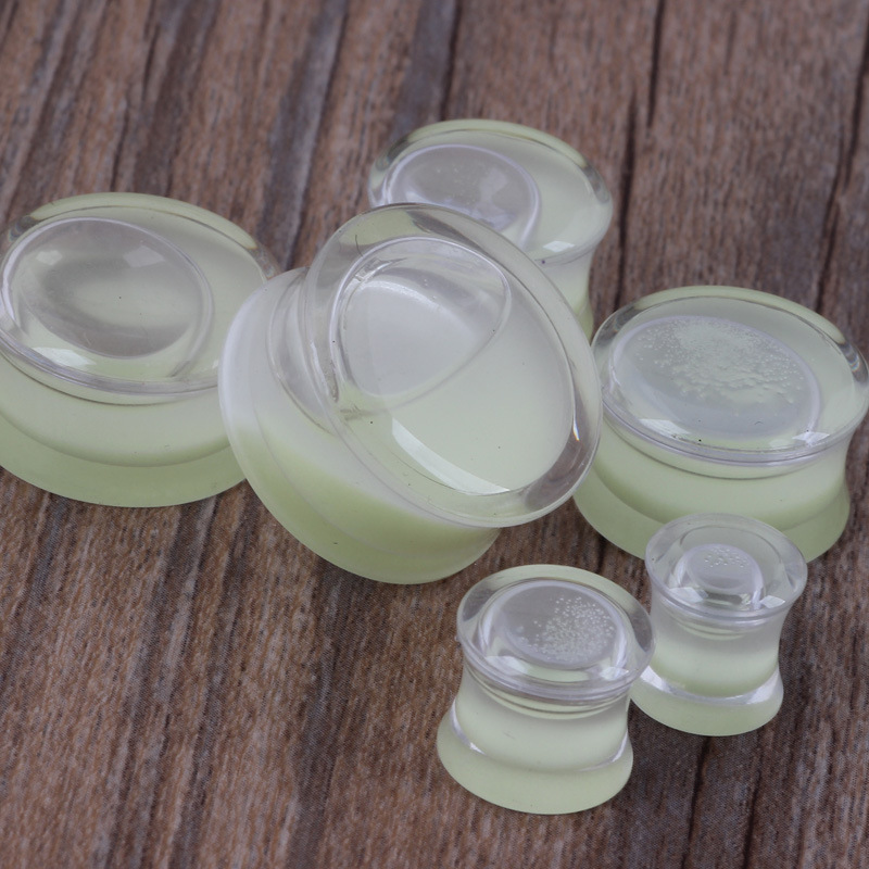 Acrylic Luminous Ear Stretcher - Glow in the Dark Ear Expansion Piercing Jewelry 20mm - Image 5