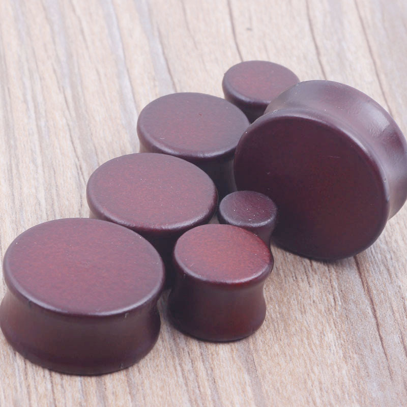 EBAY New Brown Solid Wood Ear Expander Ear Tunnels - 20mm Natural Wood Body Jewelry - Image 4