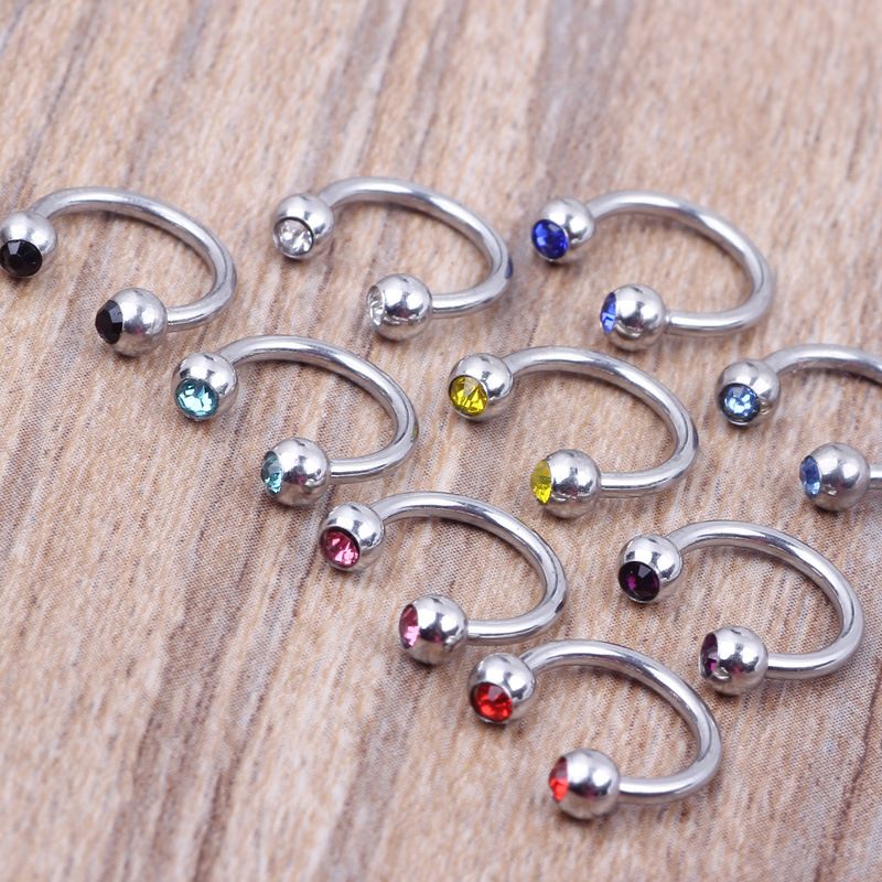 Fashion Titanium Steel Nose Ring C-Shaped Nose Nail Piercing Jewelry Wholesale - Image 2