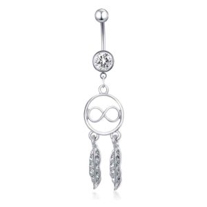 Lucky 8-Character Dreamer Pendant Navel Ring Nail Ring Earring Body Jewelry 2021 Fall