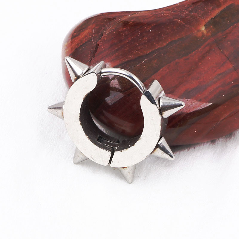Oval U-Shaped Earrings Stainless Steel Titanium Steel Geometric Hipster Style - Image 4