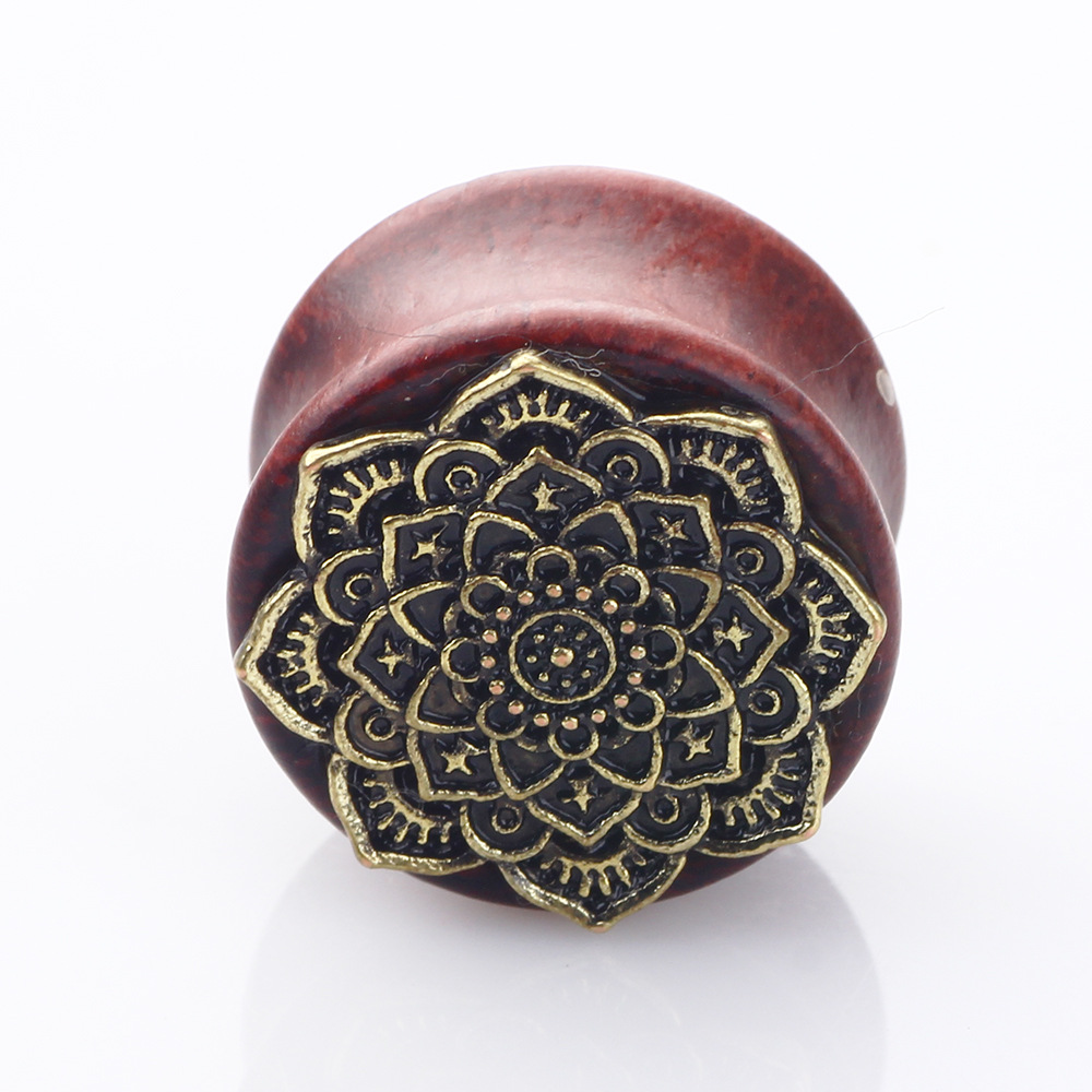 Violet Wood Ear Expander Auricle Piercing Jewelry - Image 5