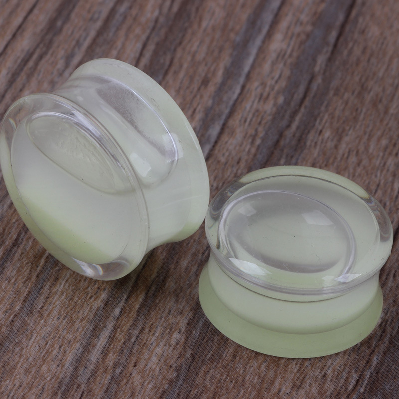 Acrylic Luminous Ear Stretcher - Glow in the Dark Ear Expansion Piercing Jewelry 20mm - Image 3