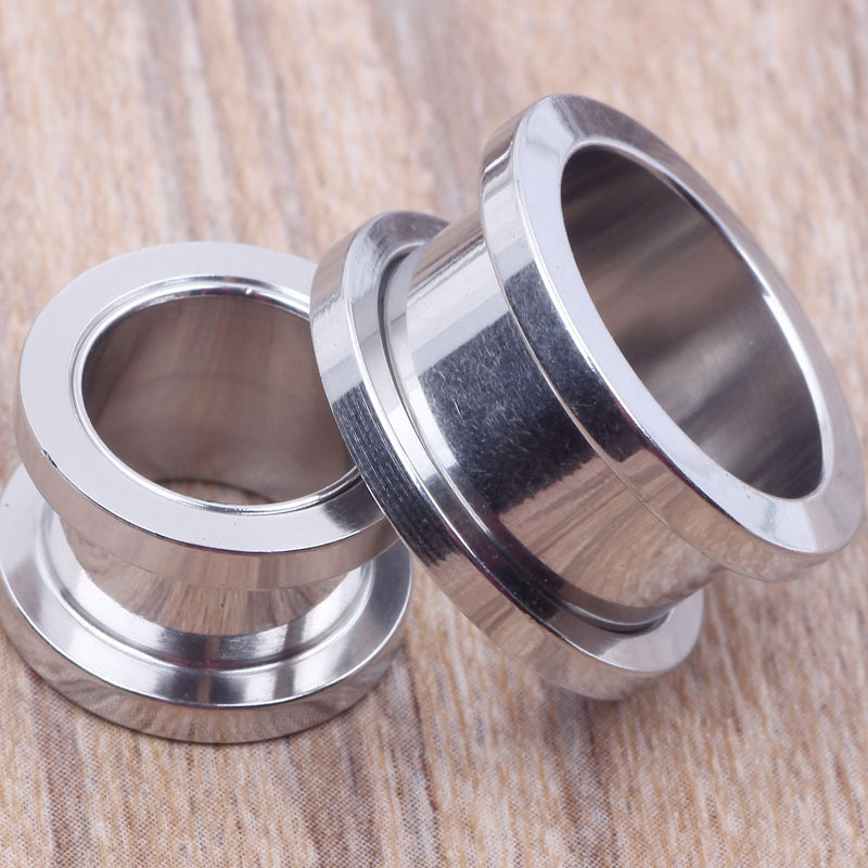 10mm Colored Pulley Ear Expander, Stainless Steel/Titanium Steel Ear Piercing Jewelry, Hollow Taper Earrings - Image 4