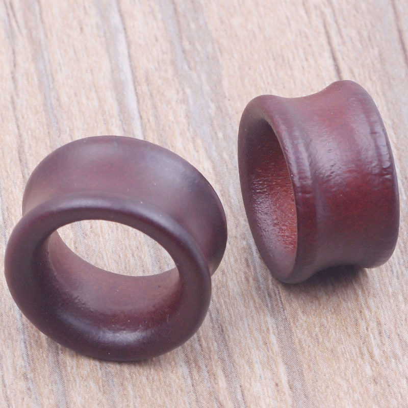 Brown Hollow Wood Ear Stretcher Taper Plug Tunnel 8-20mm Ear Gauges Jewelry - Image 5