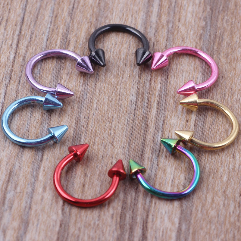 Stainless Steel C Type Ear Bone Nail Nose Ring CBR Hoop Piercing Jewelry - Image 5