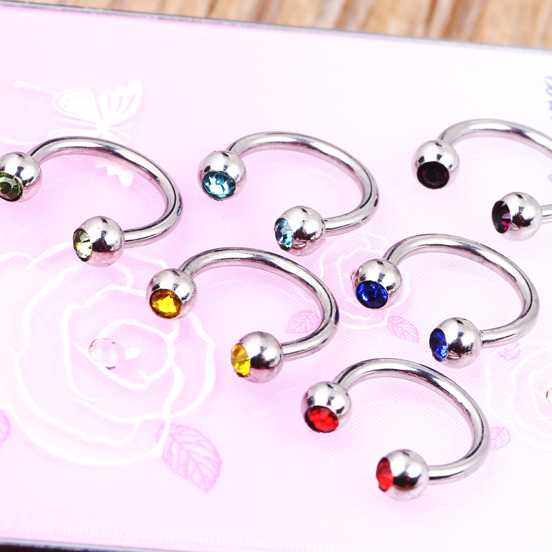 Fashion Titanium Steel Nose Ring C-Shaped Nose Nail Piercing Jewelry Wholesale - Image 4