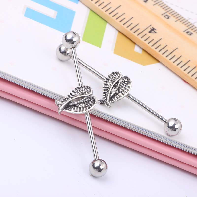 Industrial Ear Stud Earring Set - Geometric Stainless Steel Body Jewelry - Image 5