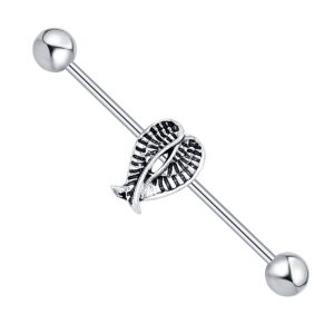 Industrial Ear Stud Earring Set - Geometric Stainless Steel Body Jewelry