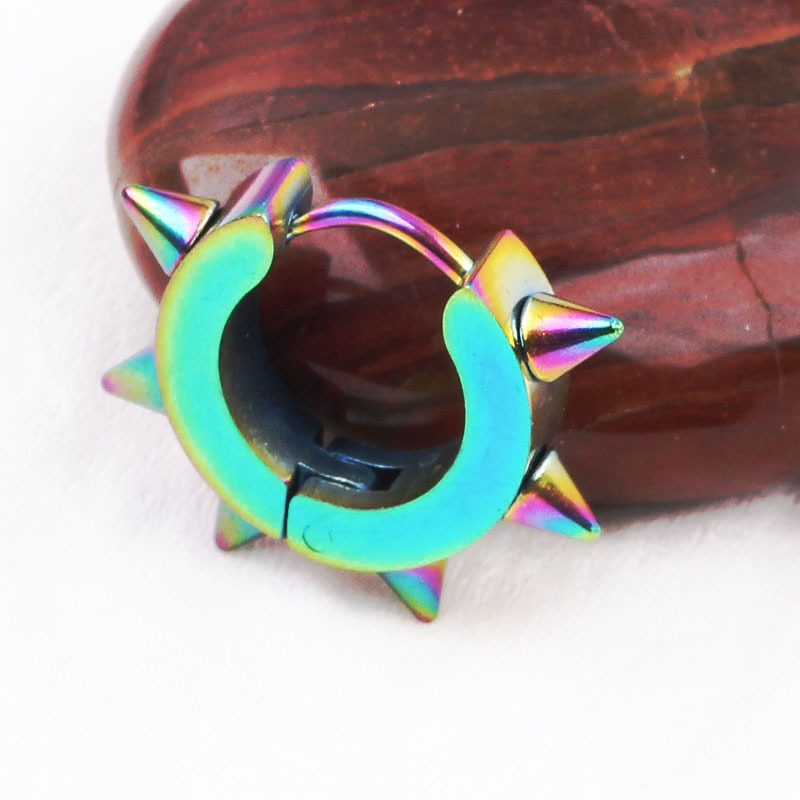 Oval U-Shaped Earrings Stainless Steel Titanium Steel Geometric Hipster Style - Image 2