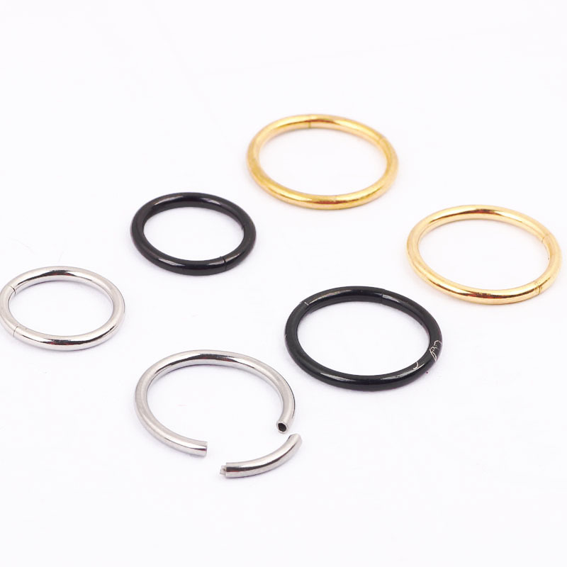 European American Fashion Beauty Nose Ring Piercing Titanium Steel Nose Nail Ring Wholesale - Image 2