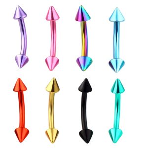 316L Surgical Steel Curved Screw Ear Studs Eyebrow Nail Lip Nail Navel Nail Body Piercing Jewelry Wholesale