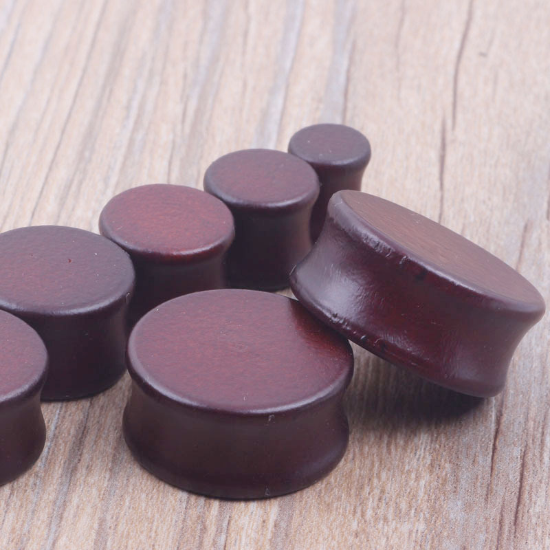 EBAY New Brown Solid Wood Ear Expander Ear Tunnels - 20mm Natural Wood Body Jewelry - Image 5