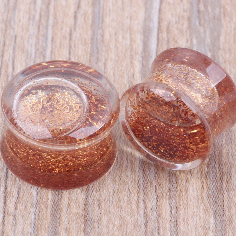 Transparent Acrylic Ear Expander Earring - Geometric 16MM Plug for Stretched Ear Piercing Jewelry - Image 2