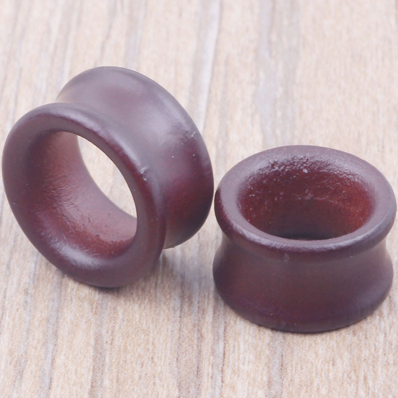 Brown Hollow Wood Ear Stretcher Taper Plug Tunnel 8-20mm Ear Gauges Jewelry - Image 4