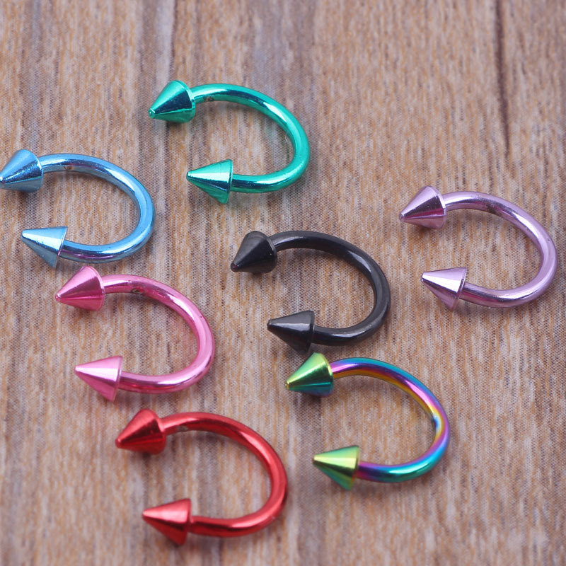 Stainless Steel C Type Ear Bone Nail Nose Ring CBR Hoop Piercing Jewelry - Image 4