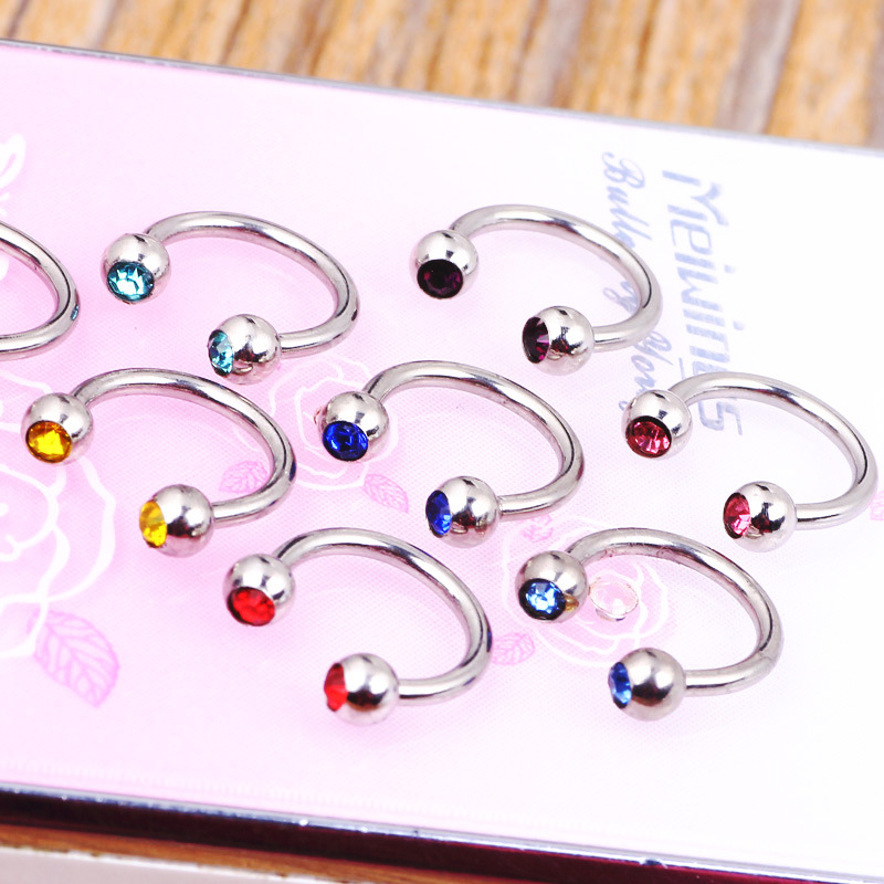 Fashion Titanium Steel Nose Ring C-Shaped Nose Nail Piercing Jewelry Wholesale - Image 5