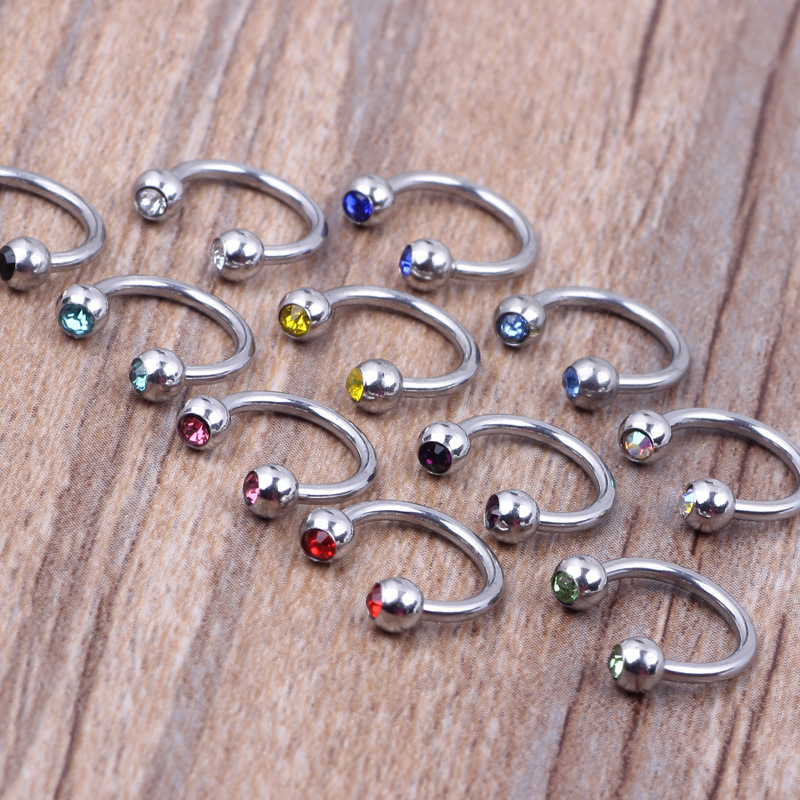 Fashion Titanium Steel Nose Ring C-Shaped Nose Nail Piercing Jewelry Wholesale - Image 3