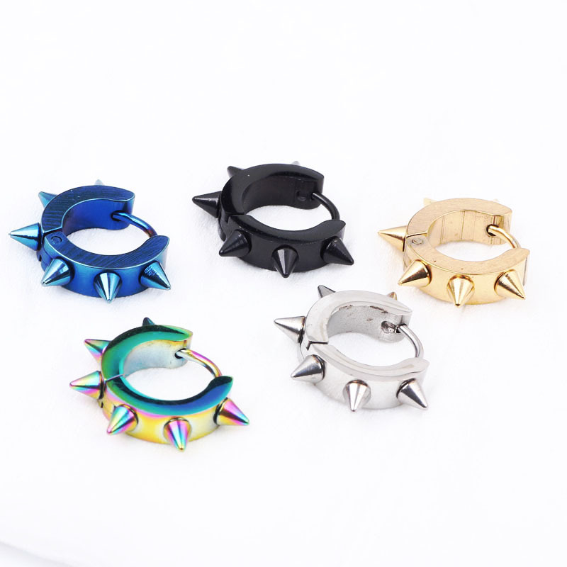 Oval U-Shaped Earrings Stainless Steel Titanium Steel Geometric Hipster Style - Image 5