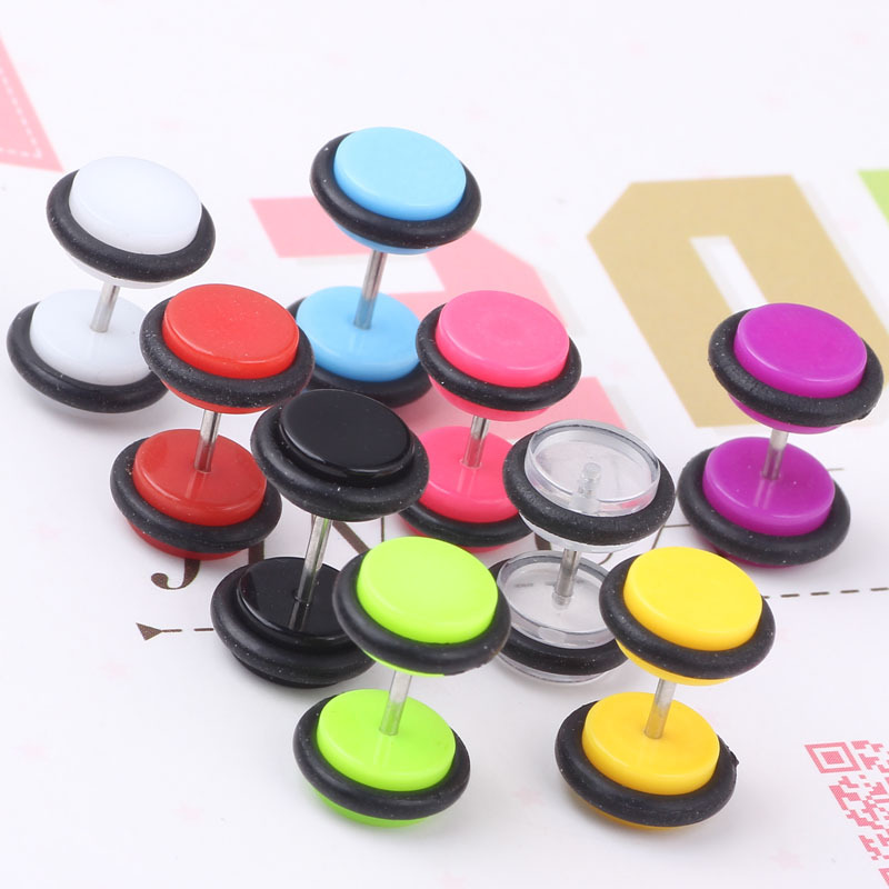 Acrylic Candy Colored Ball Ear Stud Ear Bone Nail Body Jewelry Japanese Korean Style - Image 4