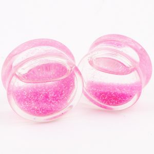 Clear Acrylic Glass Ear Stretcher Plugs Tapers Earrings Ear Expansion
