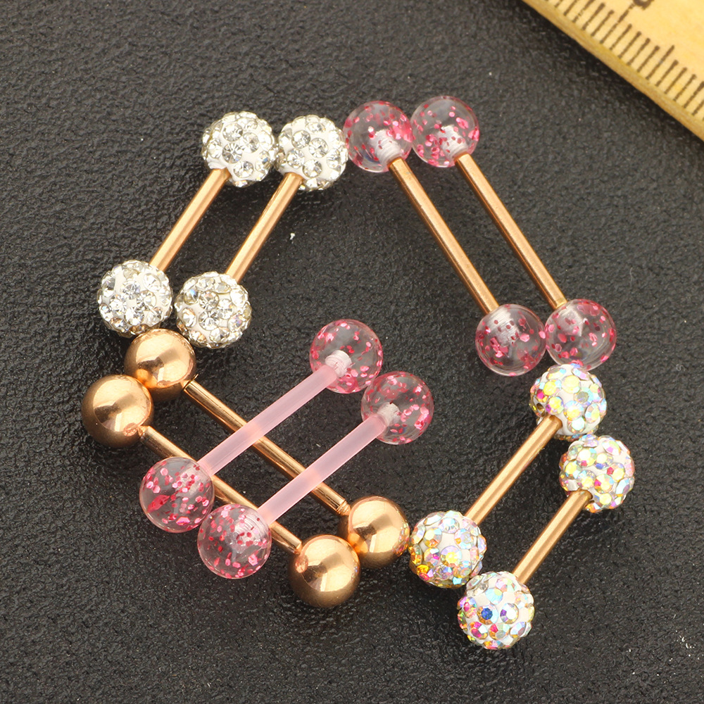 10Pcs Mix Style Body Piercing Jewelry Set Stainless Steel Breast Nipple Rings Tongue Rings Labret Studs Earrings - Image 2