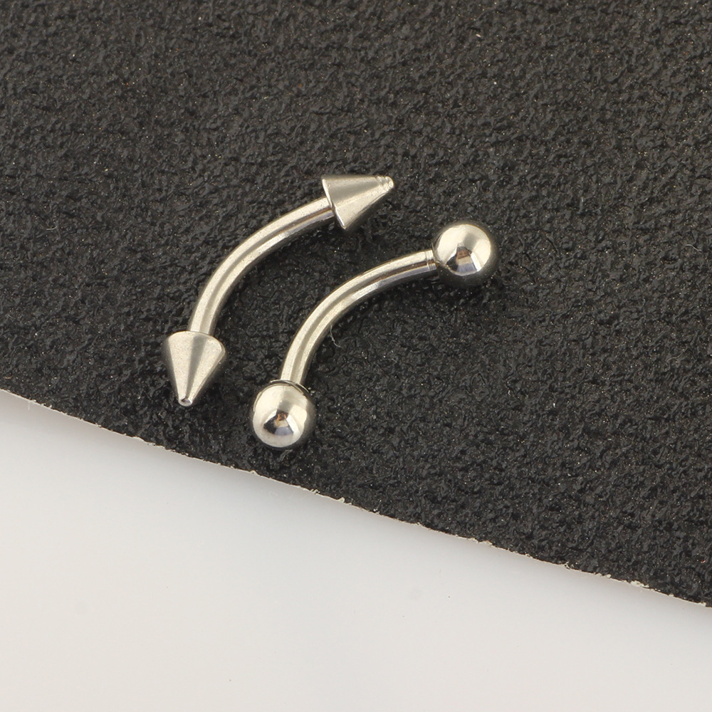 12-Piece Stainless Steel Eyebrow Ring Lip Nose Piercing Jewelry Set - Diamond Shape - Ancient Style - Image 3
