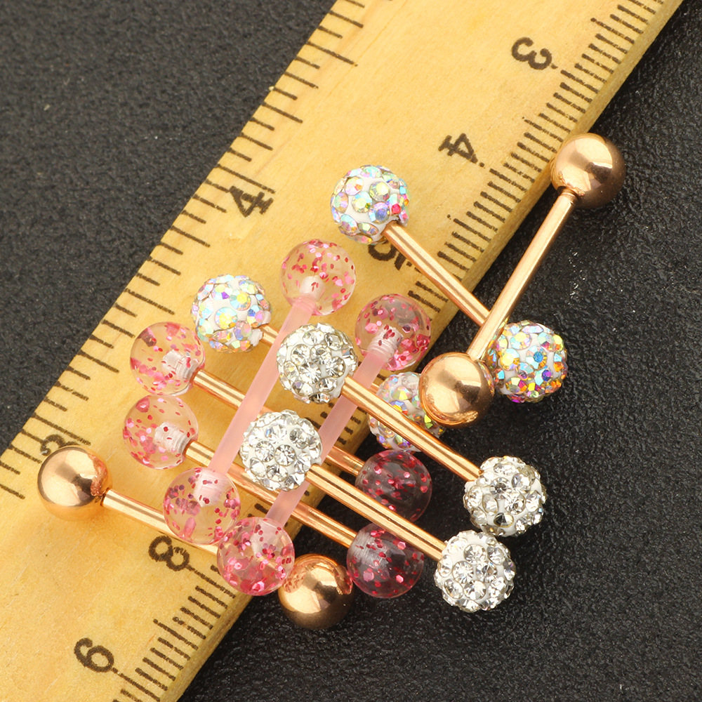 10Pcs Mix Style Body Piercing Jewelry Set Stainless Steel Breast Nipple Rings Tongue Rings Labret Studs Earrings - Image 3