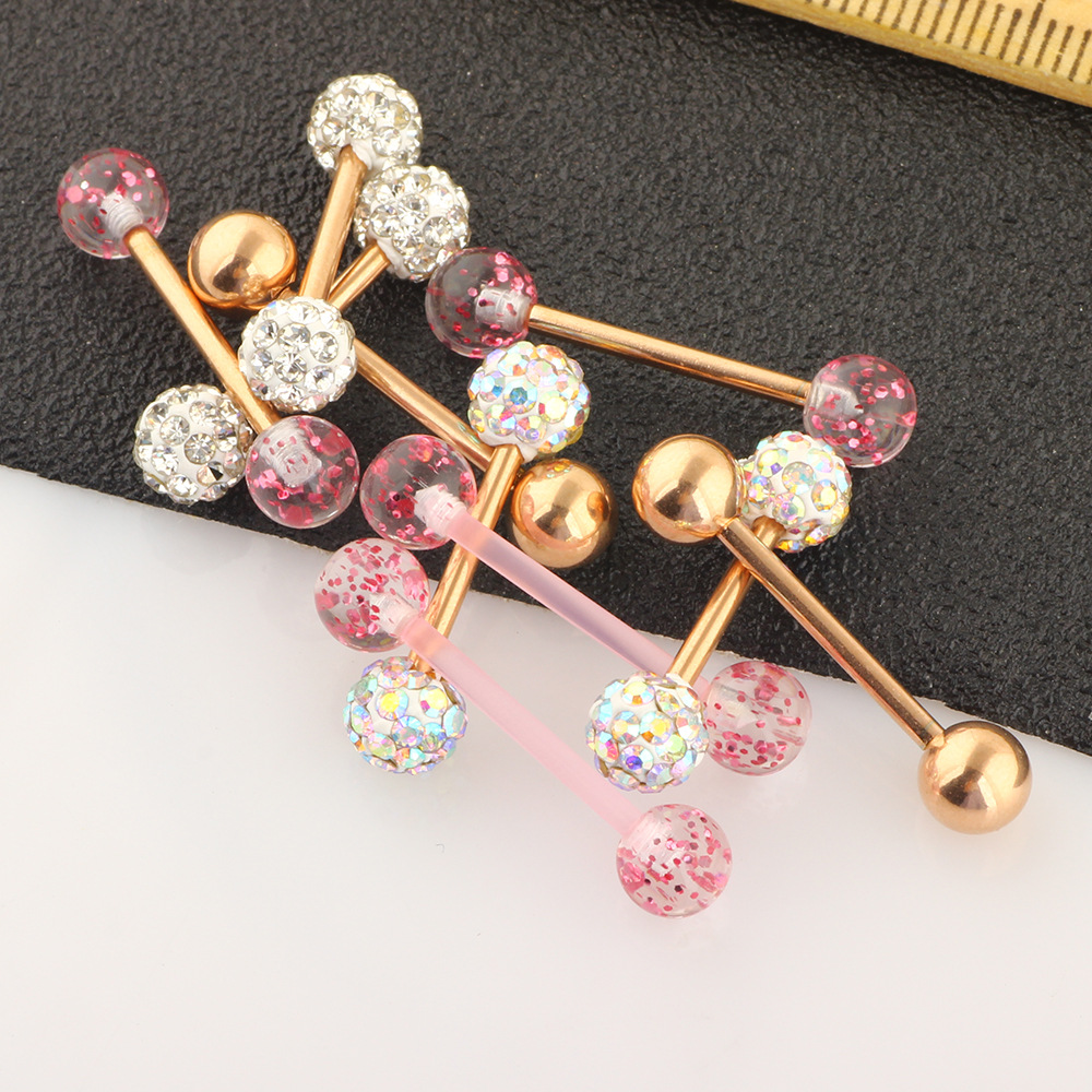 10Pcs Mix Style Body Piercing Jewelry Set Stainless Steel Breast Nipple Rings Tongue Rings Labret Studs Earrings - Image 4