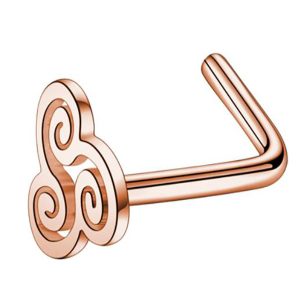 Rose Gold Geometric Earrings Stainless Steel 316L Surgical Steel Ear Piercing Jewelry for Women