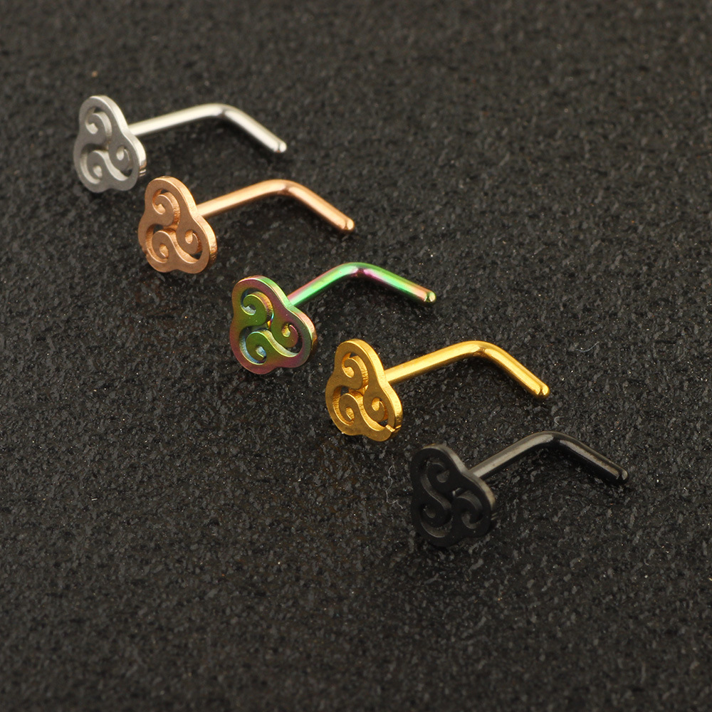 Rose Gold Geometric Earrings Stainless Steel 316L Surgical Steel Ear Piercing Jewelry for Women - Image 2