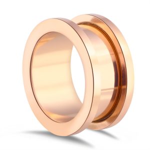 WISH Cross-Border Internal Thread Gold Ear Expander Plugs - 20mm Stainless Steel Ear Tunnels