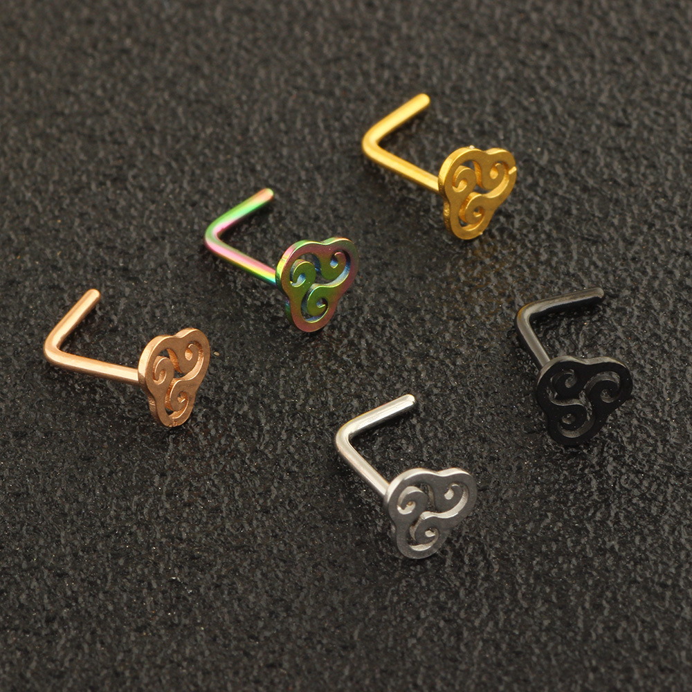 Rose Gold Geometric Earrings Stainless Steel 316L Surgical Steel Ear Piercing Jewelry for Women - Image 3