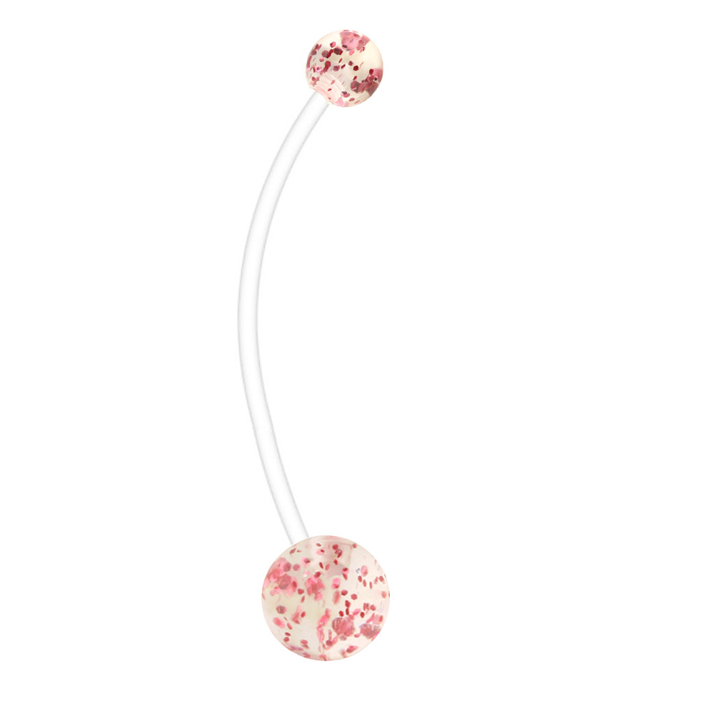 38mm Long Rod Pregnancy Belly Button Ring - Stainless Steel Geometric Shape - Non-Allergic, Best Selling on Amazon & eBay - Image 4
