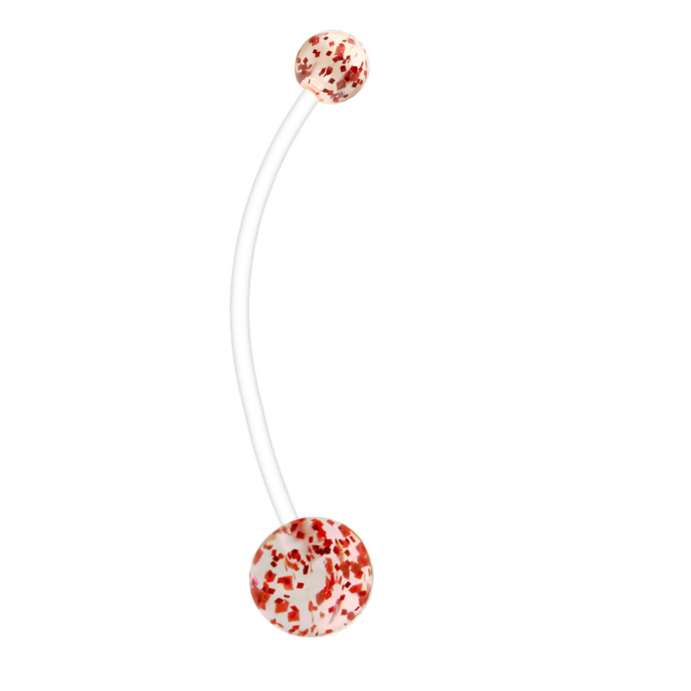 38mm Long Rod Pregnancy Belly Button Ring - Stainless Steel Geometric Shape - Non-Allergic, Best Selling on Amazon & eBay - Image 3