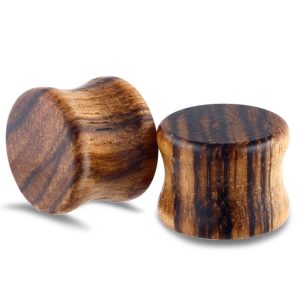 Wood Geometric Ear Expander 20mm Plug Tunnels for Stretched Ear Piercing Jewelry