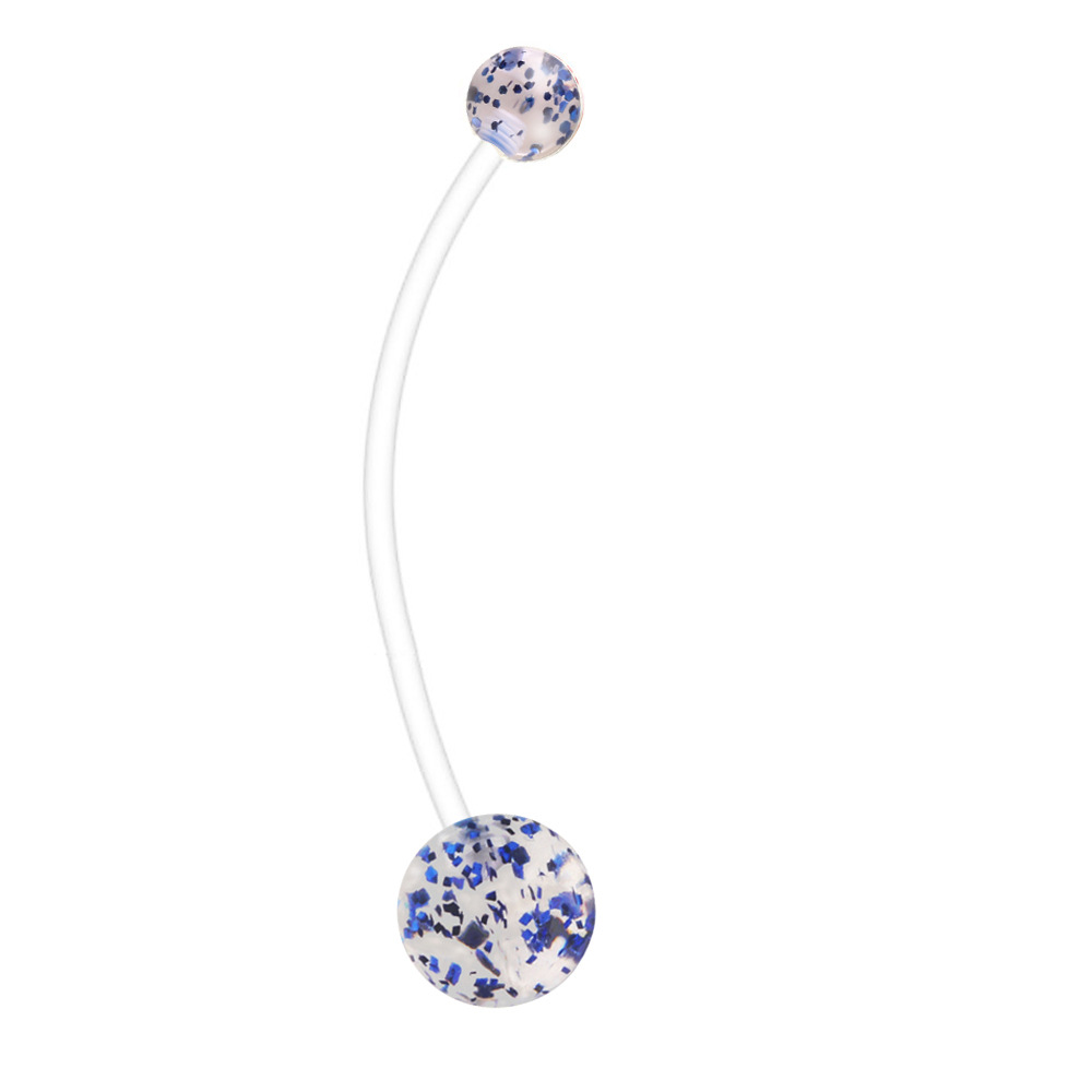 38mm Long Rod Pregnancy Belly Button Ring - Stainless Steel Geometric Shape - Non-Allergic, Best Selling on Amazon & eBay - Image 5
