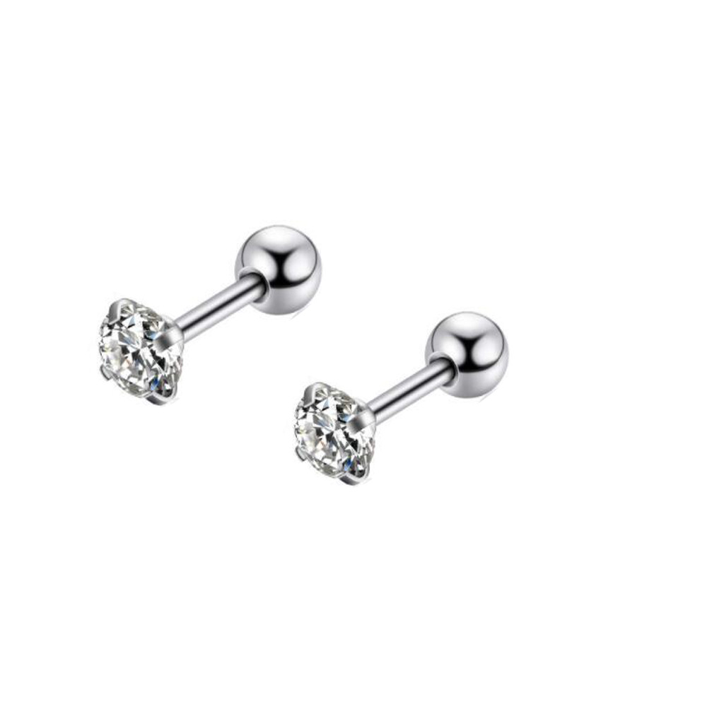 Stainless Steel Lip Nails, Zircon Earrings, Ear Bone Nails - Popular Piercing Jewelry Set - Image 4