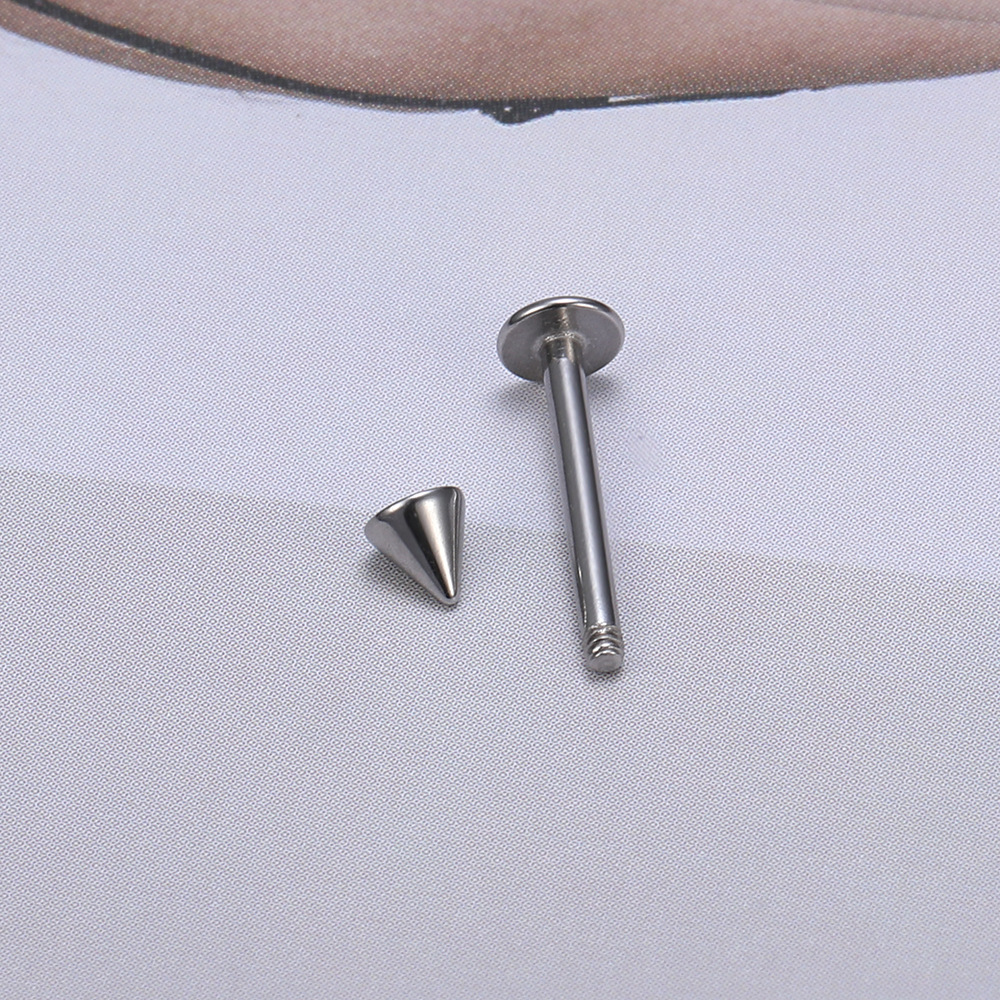 Exaggerated 316L Stainless Steel Lip Piercing Labret Stud Geometric Multicolor Wholesale - Image 4