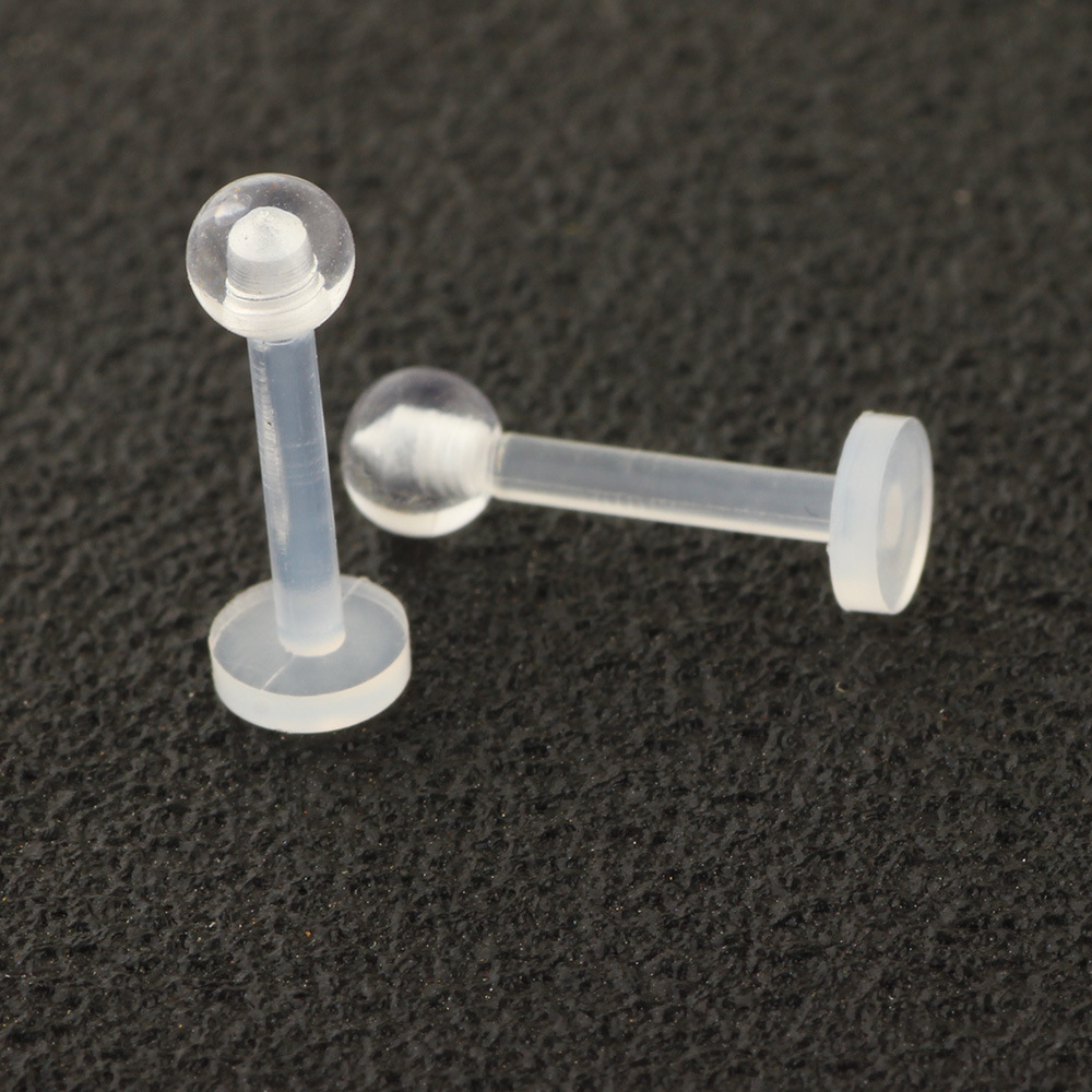 Acrylic Clear Belly Button Ring Set - Stainless Steel Eyebrow Tongue Nose Piercing Jewelry - Image 4