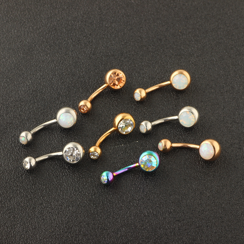 Stylish Stainless Steel Navel Ring Dangle Belly Button Piercing Jewelry Set for Women - Image 4