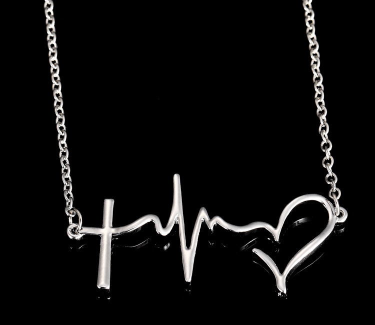 European American Simple Heart Clavicle Necklace Fashion New Jewelry - Image 2
