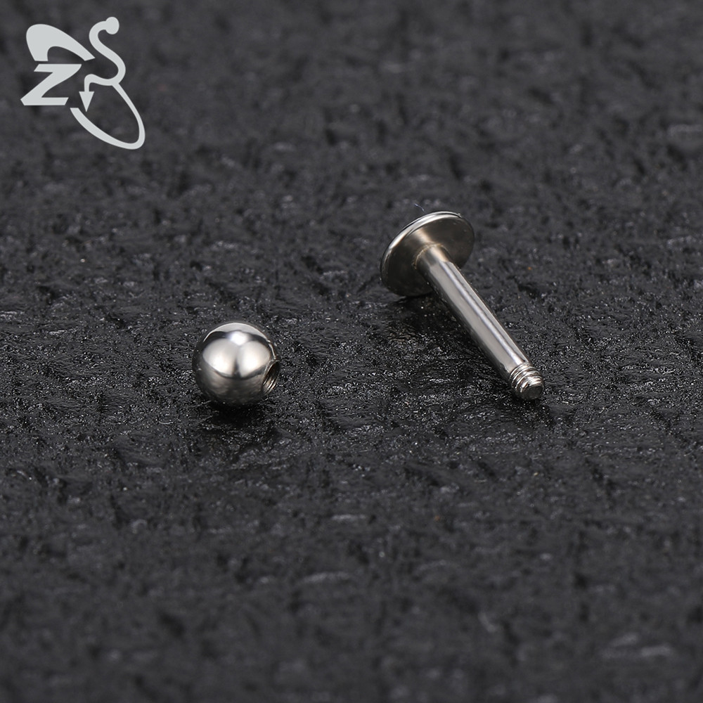 Geometric Lip Stud 316L Surgical Steel Exaggerated Plating Lip Piercing Jewelry Wholesale - Image 4