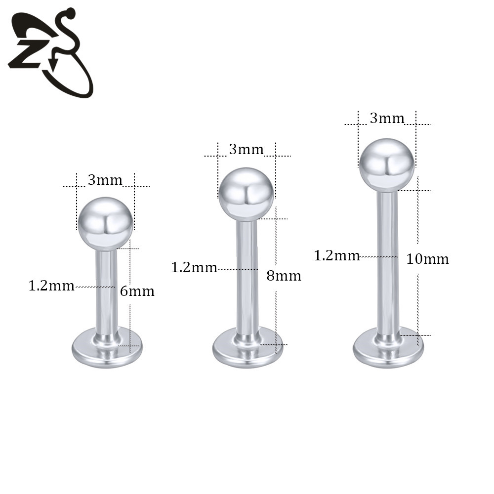 Geometric Lip Stud 316L Surgical Steel Exaggerated Plating Lip Piercing Jewelry Wholesale - Image 5