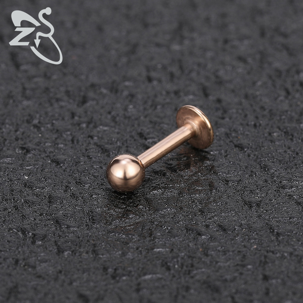 Geometric Lip Stud 316L Surgical Steel Exaggerated Plating Lip Piercing Jewelry Wholesale - Image 3