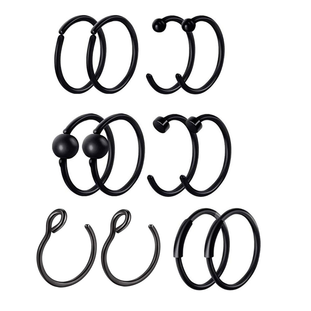 Nose Nail Mixed Set Stainless Steel Lip Nail Eyebrow Nail Nose Piercing Jewelry Wholesale - Image 2