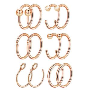 Nose Nail Mixed Set Stainless Steel Lip Nail Eyebrow Nail Nose Piercing Jewelry Wholesale